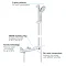 Grohe Grohtherm 1000 Cosmopolitan M Thermostatic Shower Mixer and Kit - 34286002 Feature Large Image
