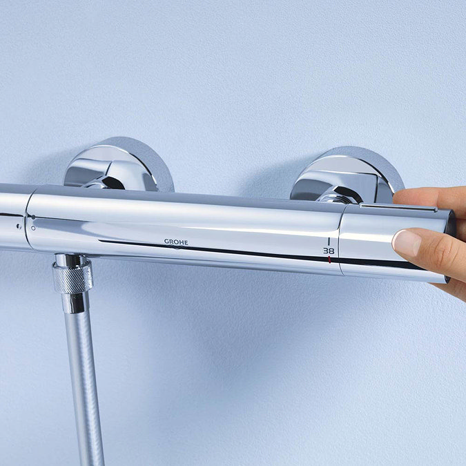 Grohe Grohtherm 1000 Cosmopolitan M Thermostatic Shower Mixer - Chrome - 34065002 Profile Large Image
