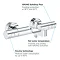 Grohe Grohtherm 1000 Cosmopolitan M Wall Mounted Thermostatic Bath Shower Mixer - 34215002  Standard Large Image