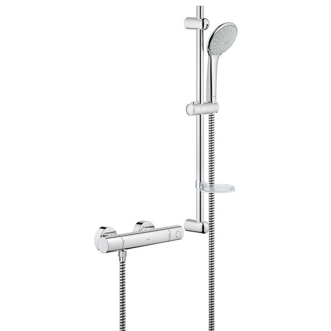 Grohe Grohtherm 1000 Cosmopolitan Thermostatic Shower Mixer and Kit - 34437000 Large Image