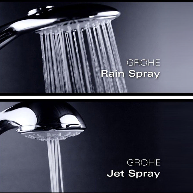 Grohe Grohtherm 1000 Thermostatic Shower Mixer Tap 1/2" with Shower Set - 34151004  Profile Large Im
