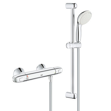 Grohe Grohtherm 1000 Thermostatic Shower Mixer Tap 1/2" with Shower Set - 34151004  Profile Large Im