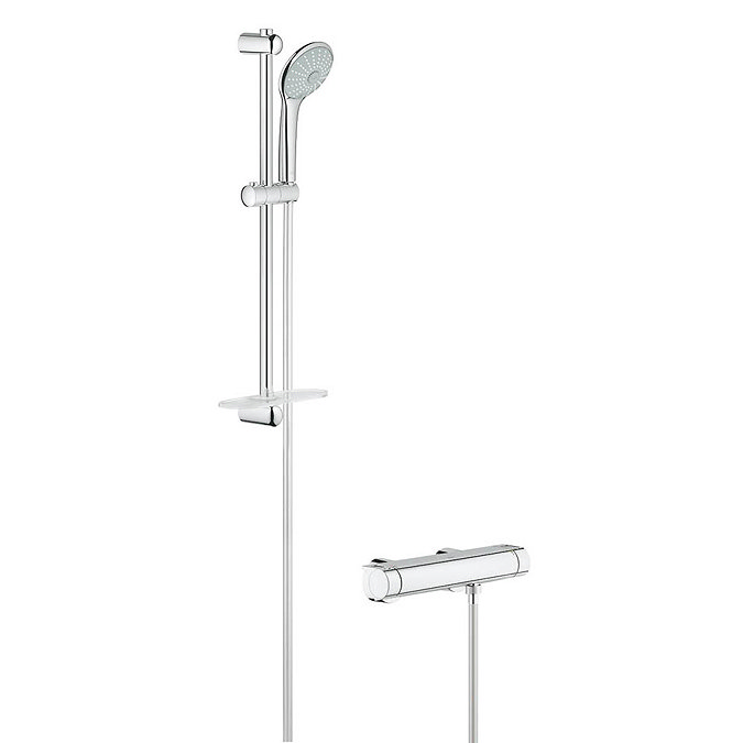 Grohe Grohtherm 2000 Thermostatic Shower Mixer and Kit - 34195001 Large Image