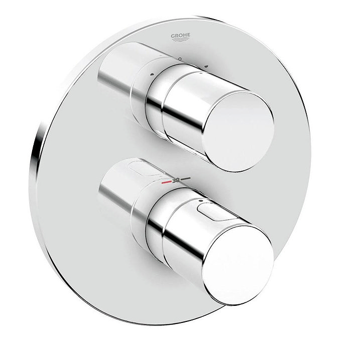 Grohe Grohtherm 3000 Cosmopolitan Thermostat 2-Way Diverter Bath Shower Trim - 19468000 Large Image