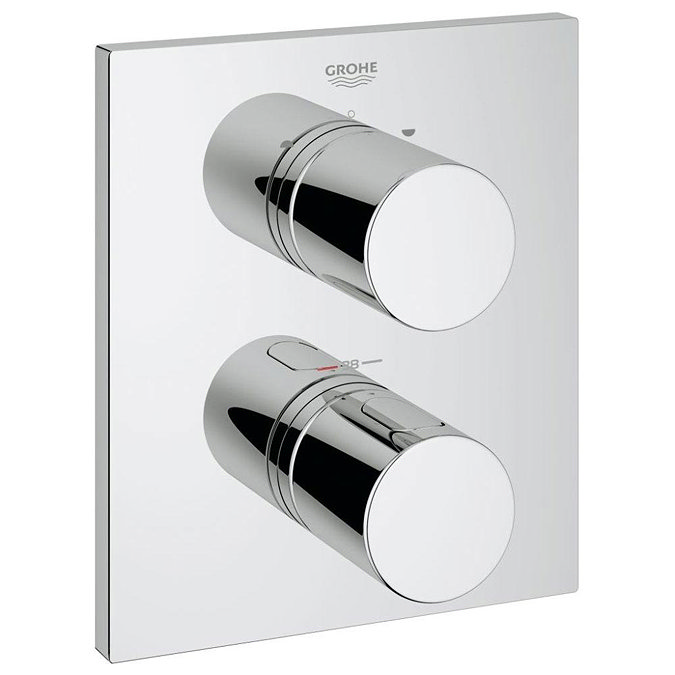 Grohe Grohtherm 3000 Cosmopolitan Thermostat 2-Way Diverter Bath Shower Trim - 19567000 Large Image