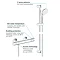 Grohe Grohtherm 800 Thermostatic Shower Mixer 1/2" with Shower Set - 34565001  Profile Large Image