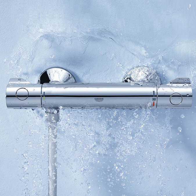 Grohe Grohtherm 800 Thermostatic Shower Mixer and Kit - 34565000 Profile Large Image