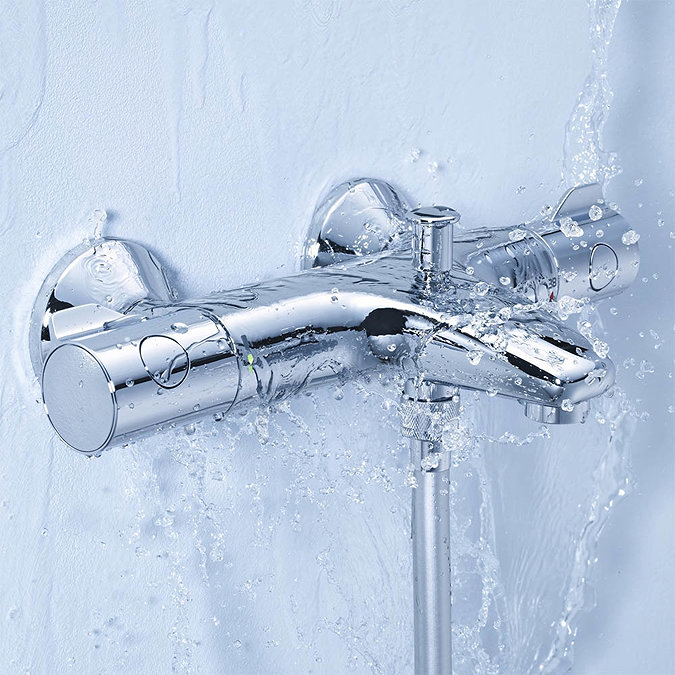 Grohe Grohtherm 800 Wall Mounted Thermostatic Bath Shower Mixer - 34567000  Standard Large Image