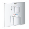 Grohe Grohtherm Cube 1-Outlet Thermostatic Shower Mixer Trim with Shut-Off Valve