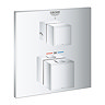 Grohe Grohtherm Cube 2-Outlet Thermostatic Shower Mixer Trim with Diverter Valve