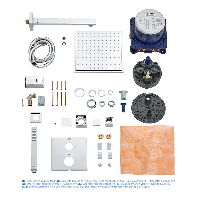 Grohe Grohtherm Cube Perfect Shower Set with Rainshower Allure 230 - 34741000 additional Large Imag