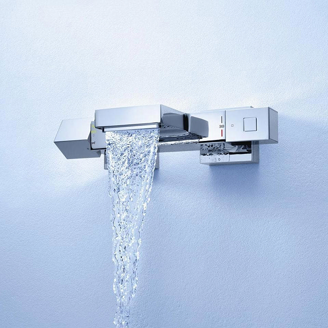 Grohe Grohtherm Cube Thermostatic Bath Shower Mixer - 34508000  Standard Large Image