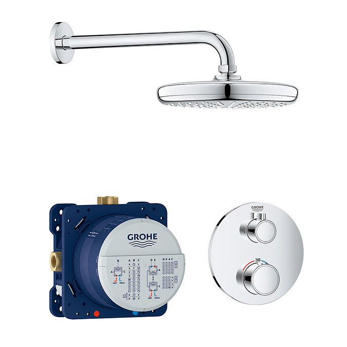 Grohe Grohtherm Perfect Shower Set with Tempesta 210 - 34726000 Large Image