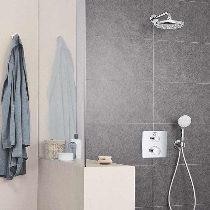 Grohe Grohtherm Perfect Shower Set with Tempesta 210 - 34729000 Profile Large Image
