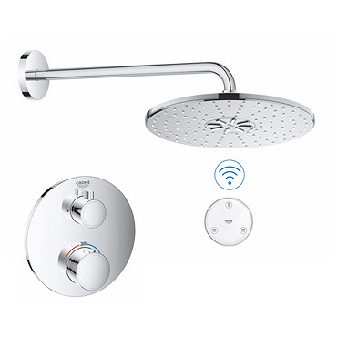 Grohe Grohtherm SmartConnect Round Shower Set  Feature Large Image