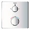 Grohe Grohtherm SmartConnect Square Head & Handset Shower Set Feature Large Image