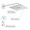 Grohe Grohtherm SmartConnect Square Head & Handset Shower Set  Newest Large Image