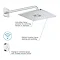 Grohe Grohtherm SmartConnect Square Head & Handset Shower Set Newest Large Image