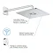 Grohe Grohtherm SmartConnect Square Shower Set  additional Large Image