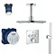 Grohe Grohtherm Smartcontrol Perfect Shower With Ceiling Mounted 310 Cube Shower Head + FREE BASIN TAP