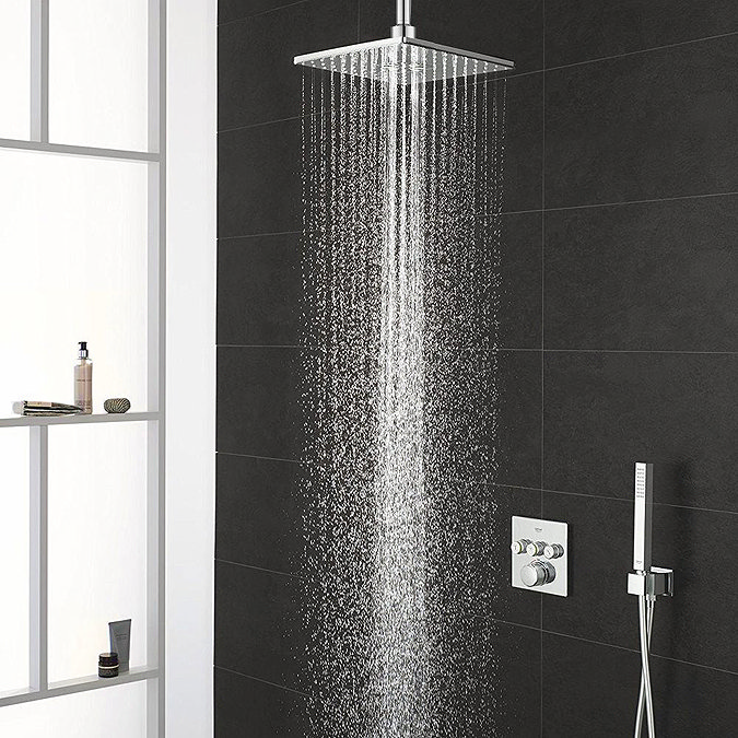Grohe Grohtherm Smartcontrol Perfect Shower With Ceiling Mounted 310 Cube Shower Head + FREE BASIN TAP