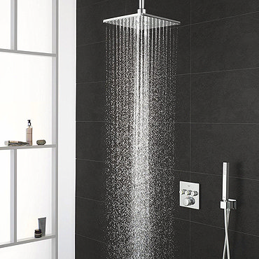 Grohe Grohtherm Smartcontrol Perfect Shower With Ceiling Mounted 310 Cube Shower Head + FREE BASIN TAP