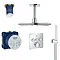 Grohe Grohtherm Smartcontrol Perfect Shower With Ceiling Mounted 310 Cube Shower Head  Profile Large