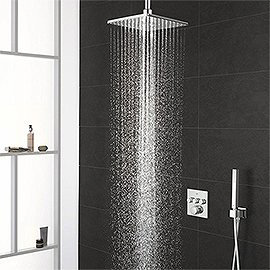 Grohe Grohtherm Smartcontrol Perfect Shower With Ceiling Mounted 310 Cube Shower Head Medium Image