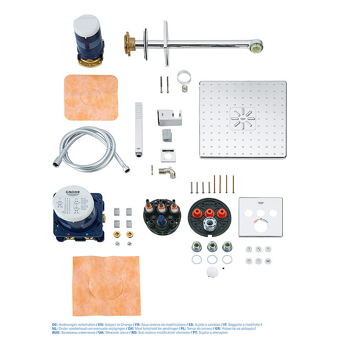 Grohe Grohtherm SmartControl Square Perfect Shower Set with Rainshower 310 SmartActive - 34706000  S