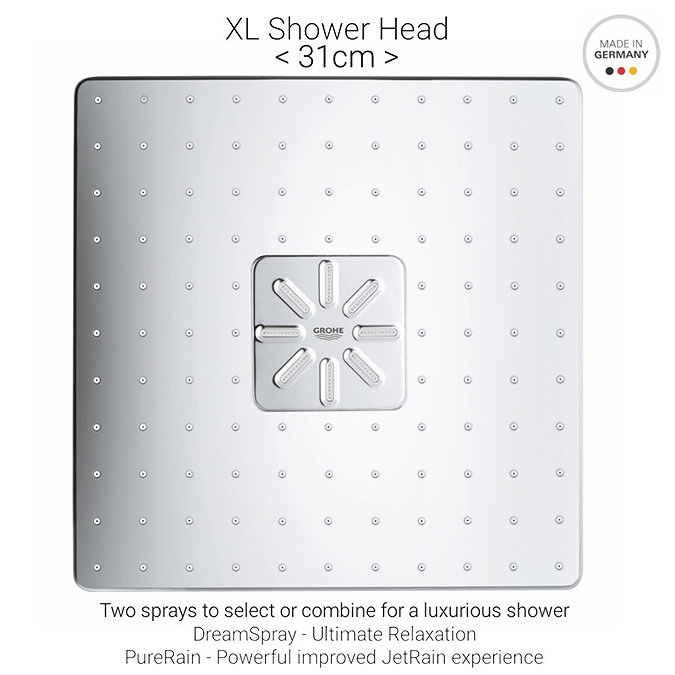 Grohe Grohtherm SmartControl Square Perfect Shower Set with Rainshower 310 SmartActive - 34706000  a