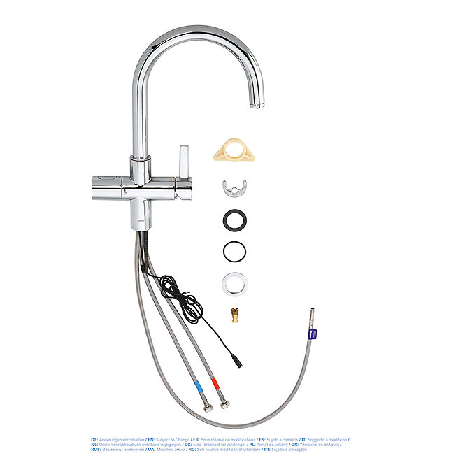 Grohe High C-Spout Mono Blue Home Duo Starter Kit - Chrome - 31498000  In Bathroom Large Image