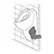 Grohe Horizontal Outlet Urinal Trap - 39732000  Profile Large Image