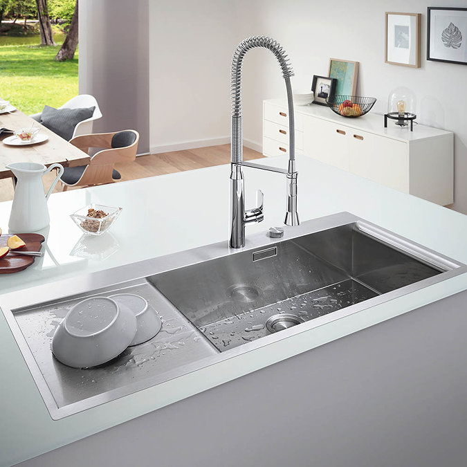 Grohe K1000 1.0 Bowl Stainless Steel Kitchen Sink  Feature Large Image
