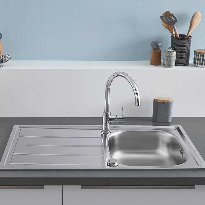 Grohe K200 1.0 Bowl Stainless Steel Kitchen Sink - 31552SD0  Standard Large Image