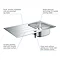 Grohe K200 1.0 Bowl Stainless Steel Kitchen Sink - 31552SD1  Profile Large Image