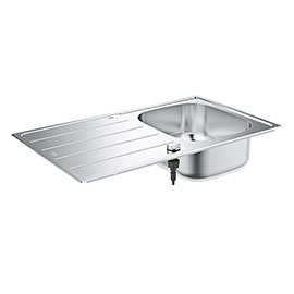 Grohe K200 1.0 Bowl Stainless Steel Kitchen Sink - 31552SD1 Medium Image