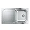 Grohe K300 1.0 Bowl Stainless Steel Kitchen Sink - 31563SD0 Profile Large Image