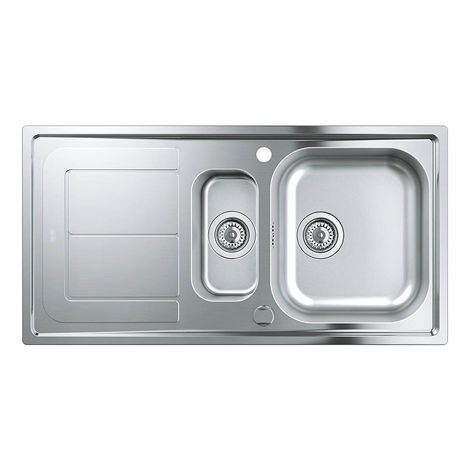 Grohe K300 1.5 Bowl Stainless Steel Kitchen Sink - 31564SD0 Profile Large Image