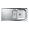 Grohe K300 1.5 Bowl Stainless Steel Kitchen Sink - 31564SD0 Profile Large Image