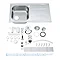Grohe K400 1.0 Bowl Stainless Steel Kitchen Sink - 31566SD0  additional Large Image
