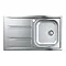 Grohe K400+ 1.0 Bowl Stainless Steel Kitchen Sink - 31568SD0 Profile Large Image