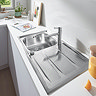 Grohe K400+ 1.0 Bowl Stainless Steel Kitchen Sink - 31568SD0  Standard Large Image