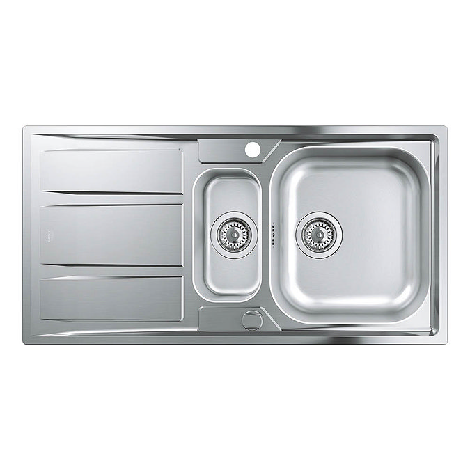 Grohe K400 1.5 Bowl Stainless Steel Kitchen Sink - 31567SD0 Profile Large Image