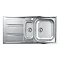 Grohe K400 1.5 Bowl Stainless Steel Kitchen Sink - 31567SD0 Profile Large Image