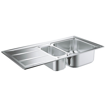 Grohe K400 1.5 Bowl Stainless Steel Kitchen Sink - 31567SD0  Profile Large Image