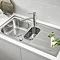 Grohe K400+ 1.5 Bowl Stainless Steel Kitchen Sink - 31569SD0 Feature Large Image