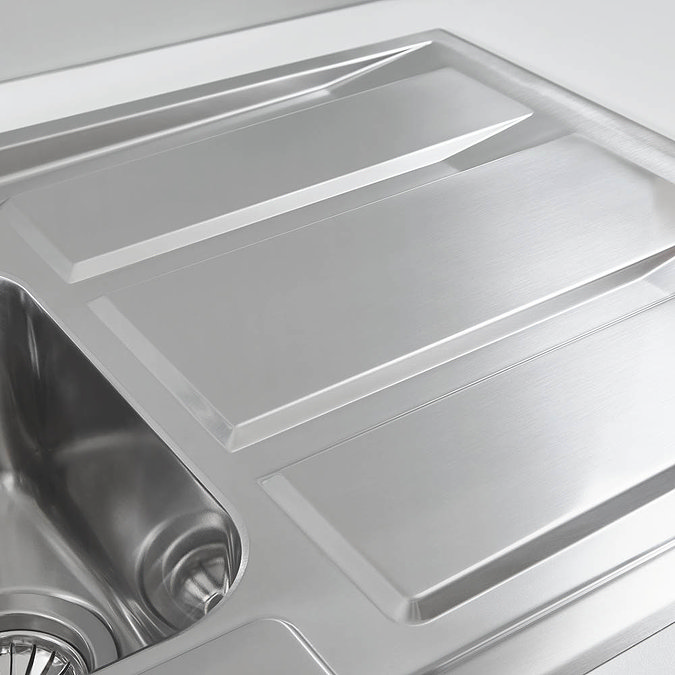 Grohe K400+ 1.5 Bowl Stainless Steel Kitchen Sink - 31569SD0 Standard Large Image