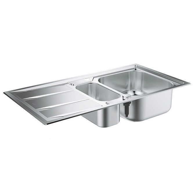 Grohe K400+ 1.5 Bowl Stainless Steel Kitchen Sink - 31569SD0 Large Image