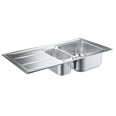 Grohe K400+ 1.5 Bowl Stainless Steel Kitchen Sink - 31569SD0  Profile Large Image