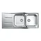 Grohe K400 2.0 Bowl Stainless Steel Kitchen Sink - 31587SD0 Profile Large Image